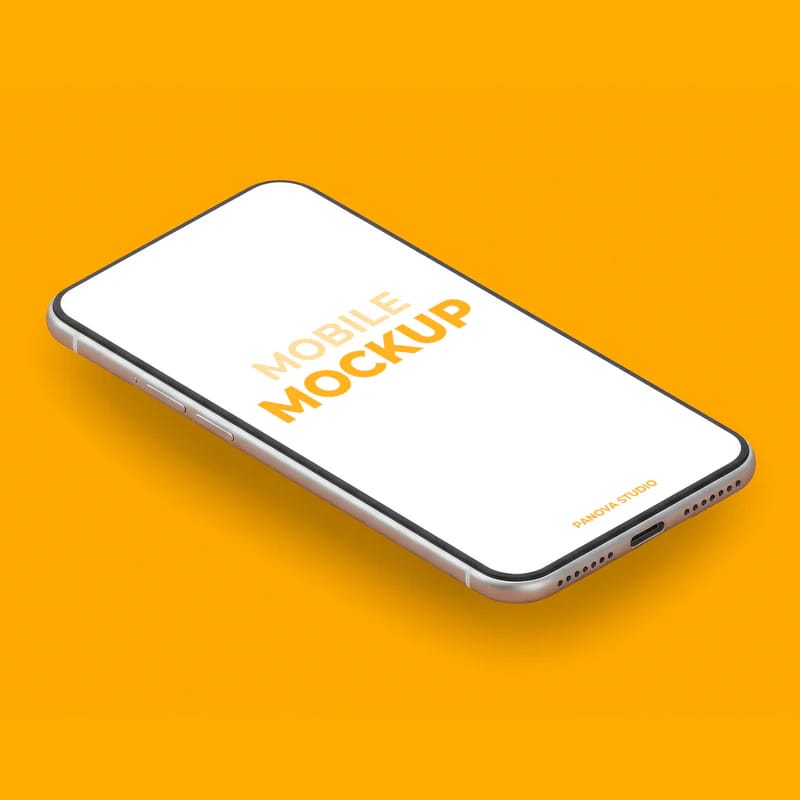 Floating Smartphone Mockup PSD