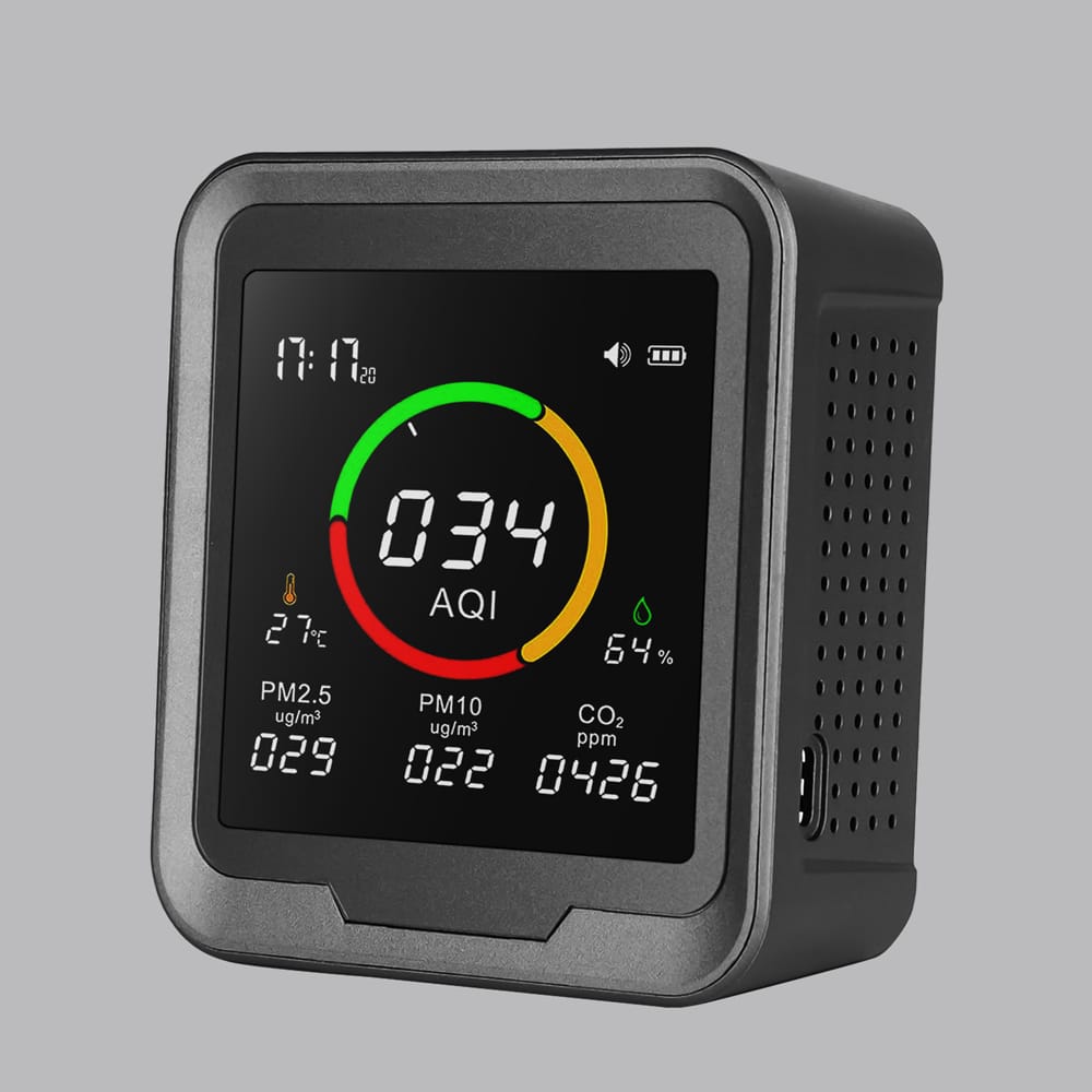 Free AQI Monitor Mockup PSD