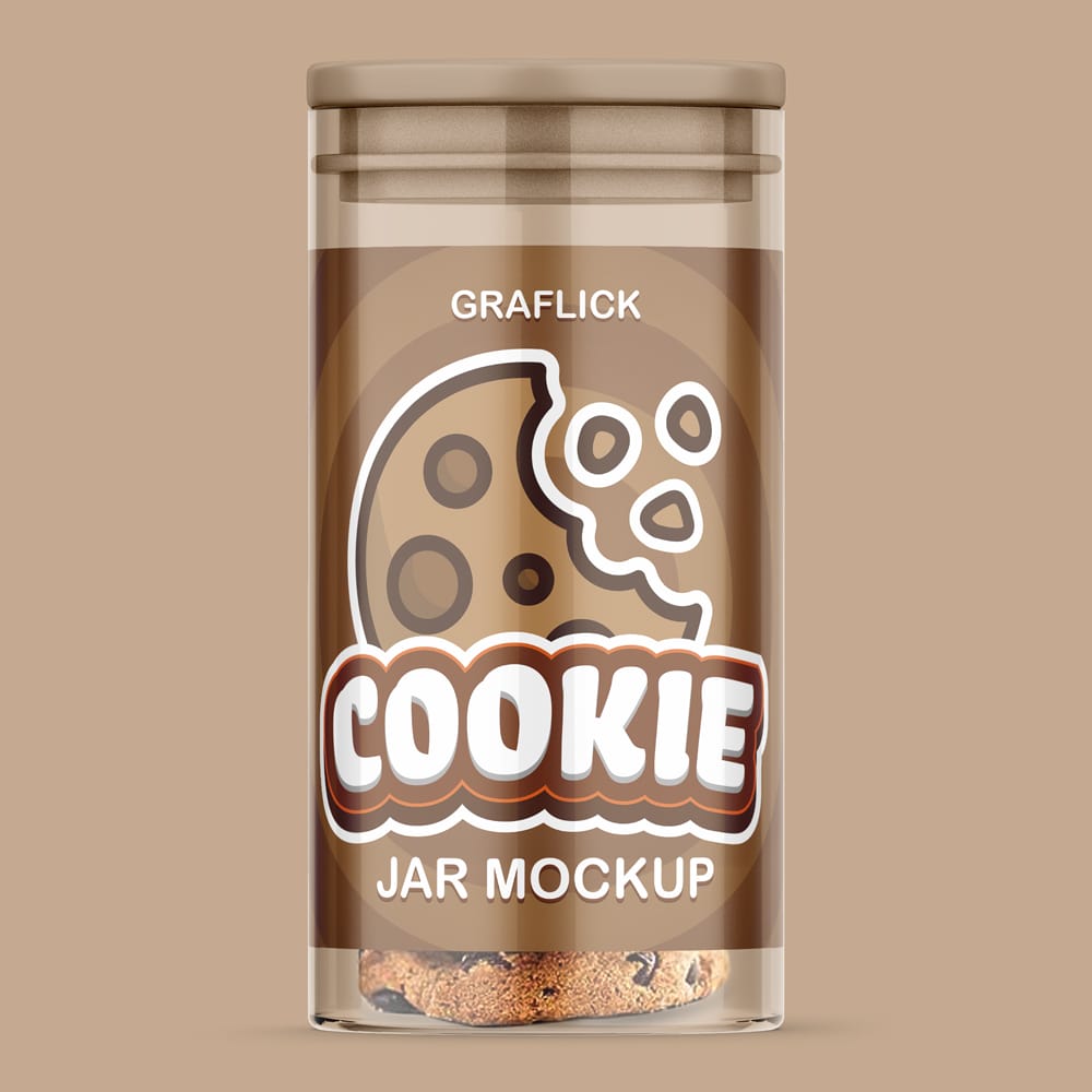 Free Cookie Jar Mockup PSD
