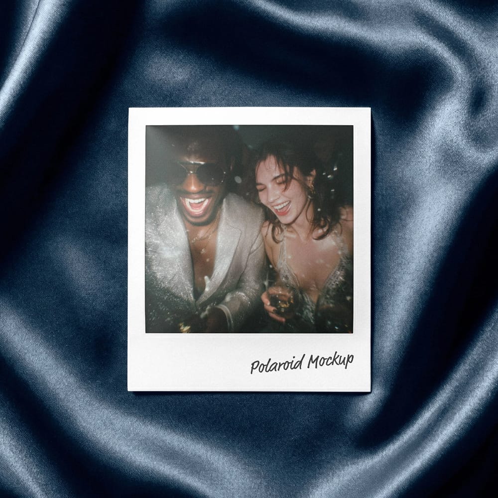 Free Elegant Polaroid Mockup PSD