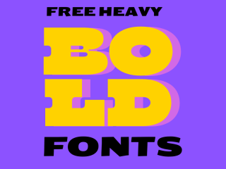 Free Heavy & Ultra-Bold Fonts