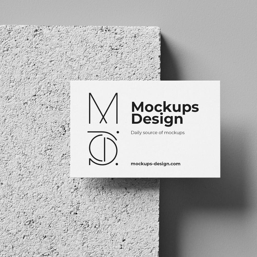 Free Minimalist Business Card Mockup Set PSD