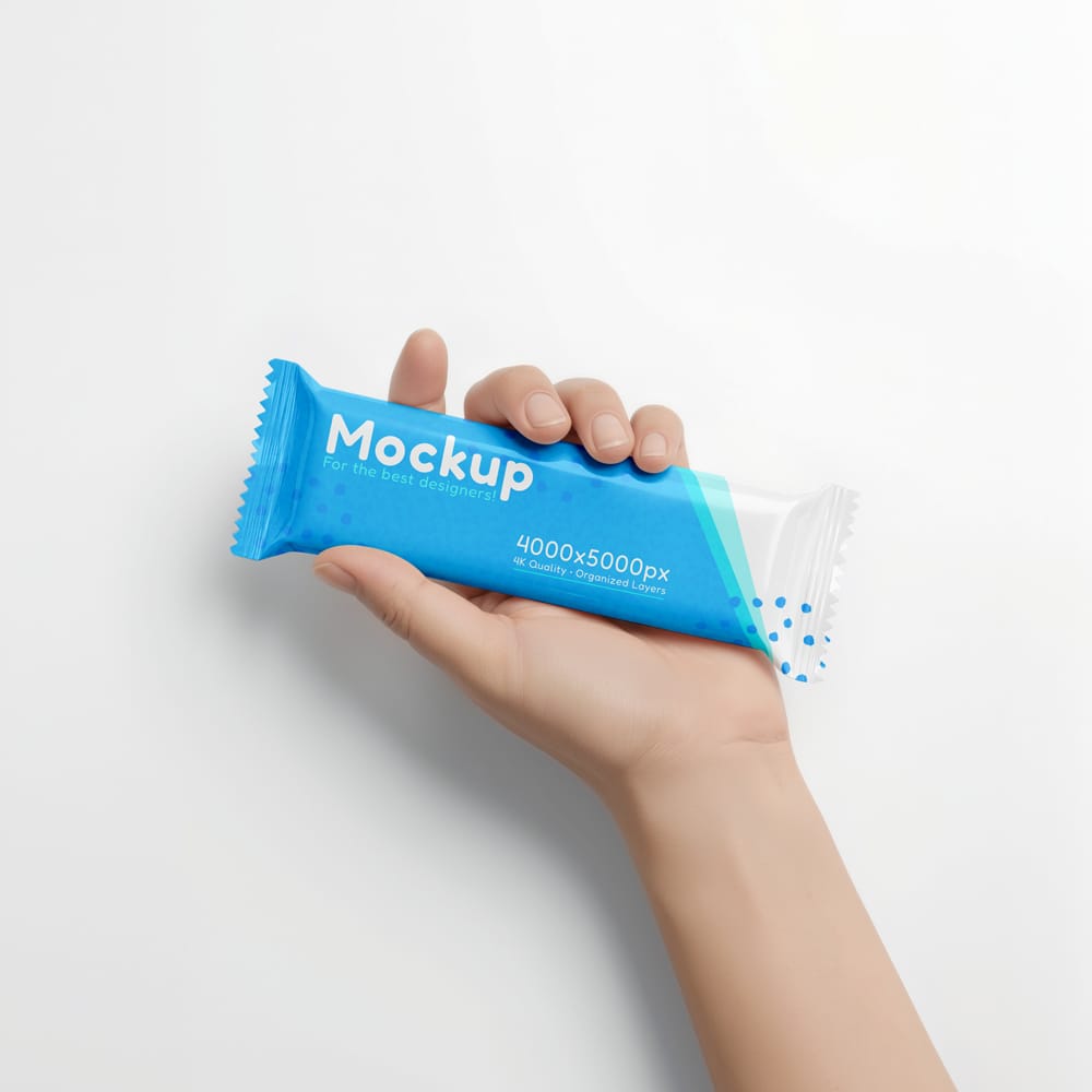Free Protein Bar Mockup PSD