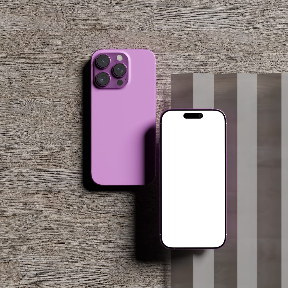 Free Realistic Smartphone Mockup PSD