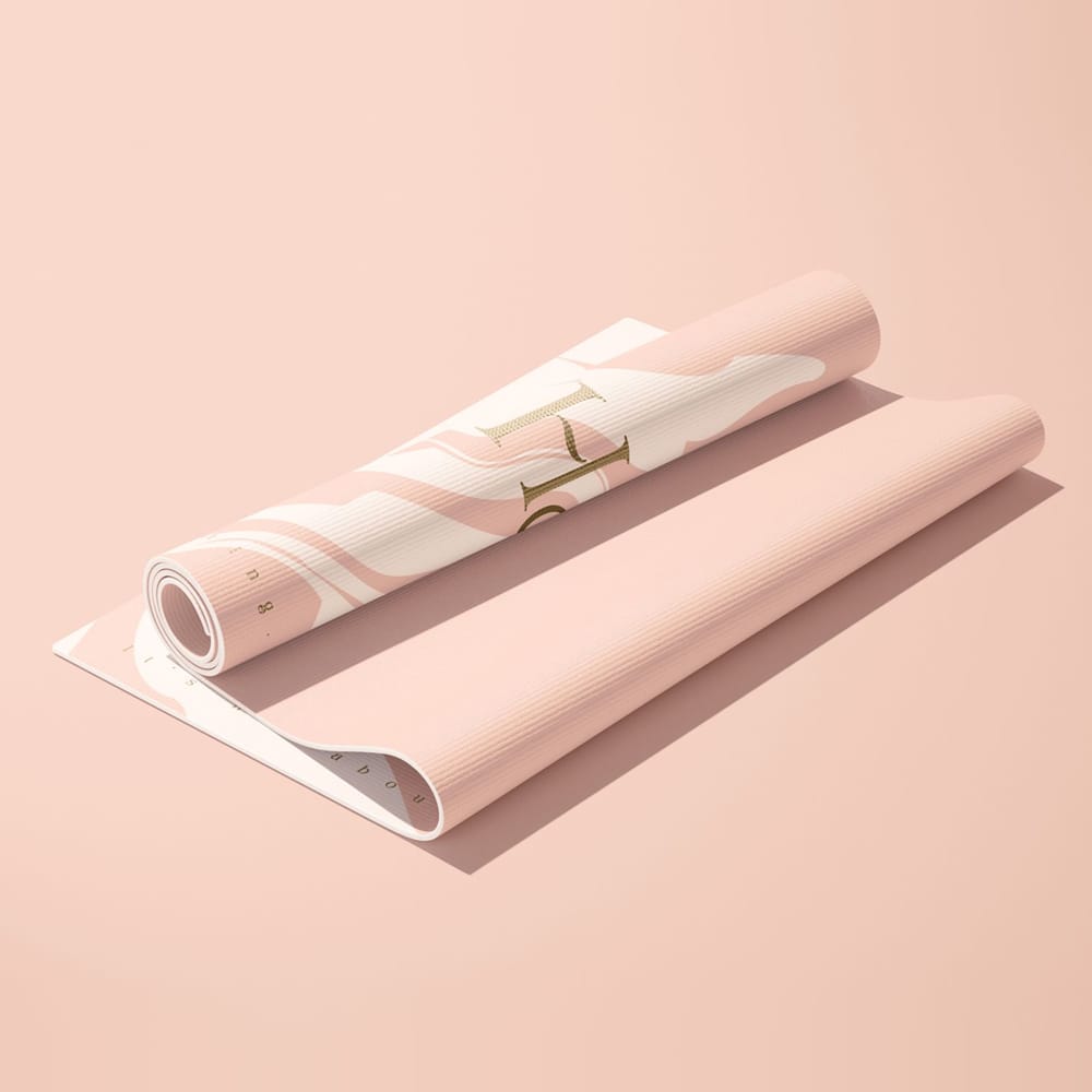 Free Rolled Workout Yoga Mat Mockup PSD