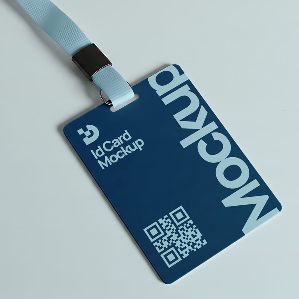 Free Sport ID Card Mockup PSD