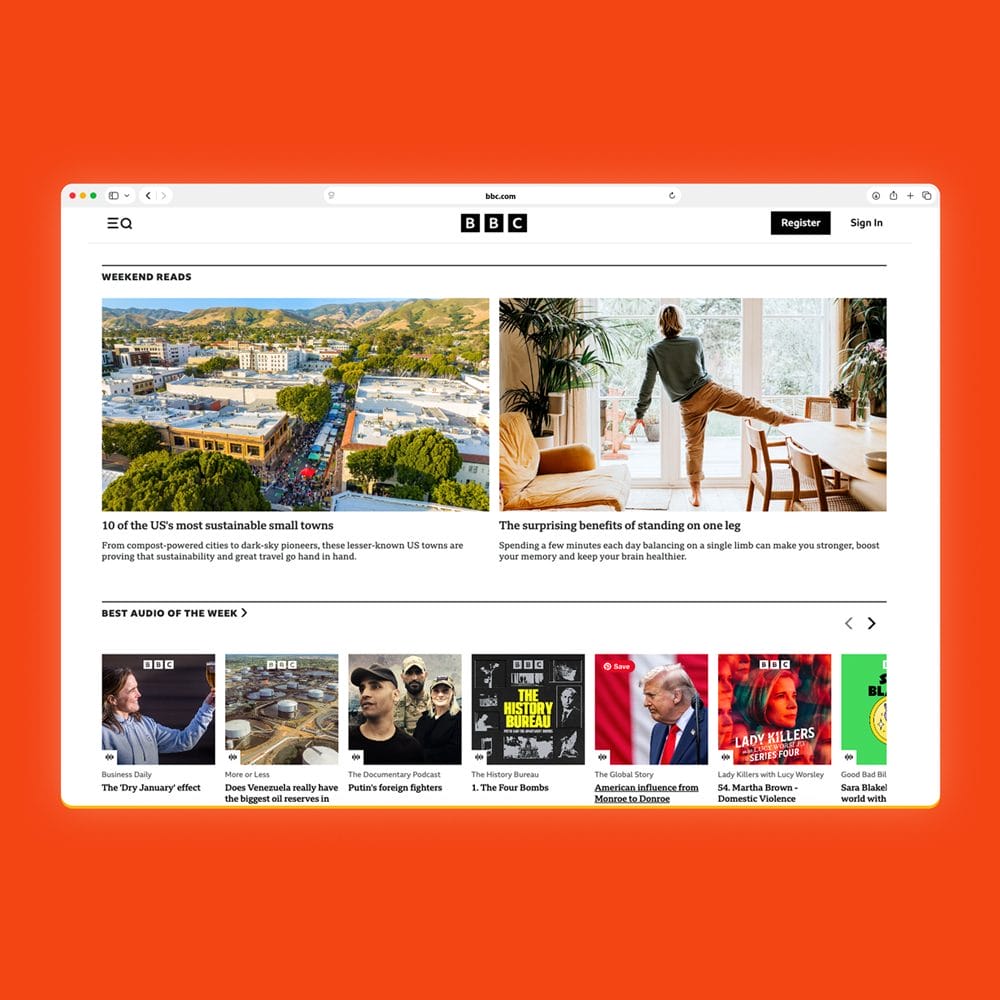 Free iOS 26 Safari Browser Website Mockup PSD