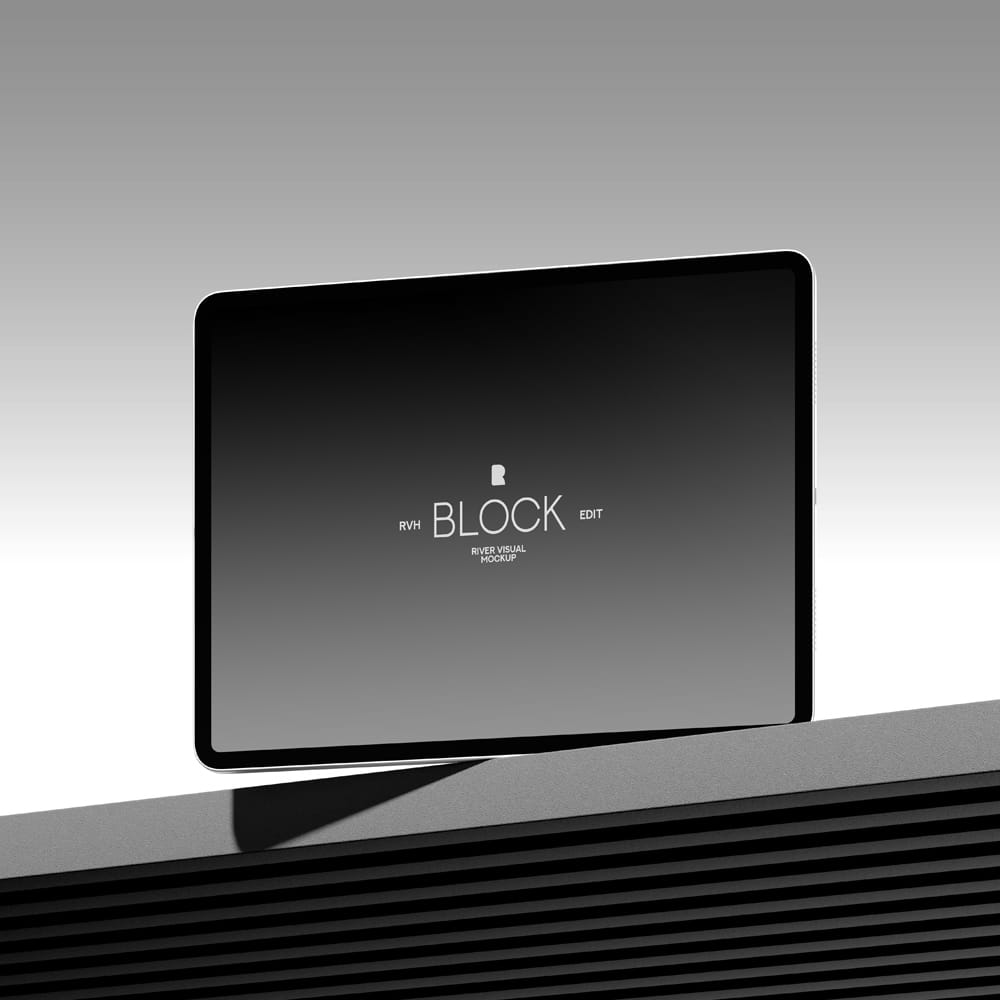 Free iPad Pro Block Series Mockup PSD