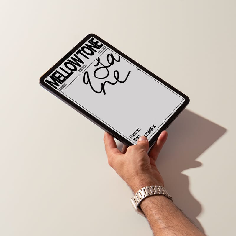 Hand-Held iPad Pro Mockup PSD