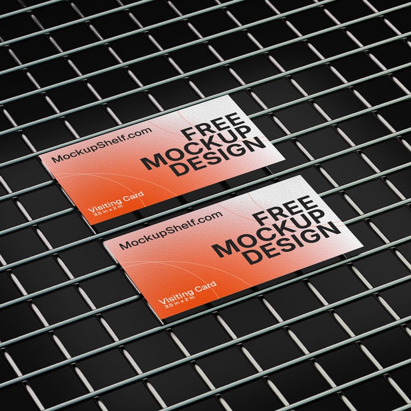 Industrial Business Card Mockup PSD