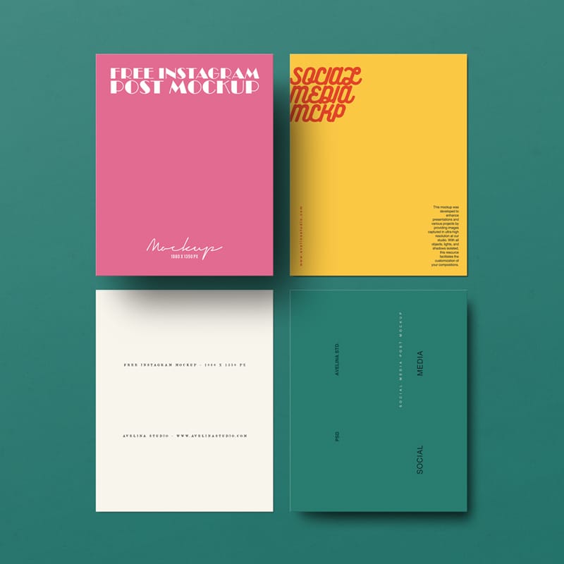 Instagram Post Mockup PSD