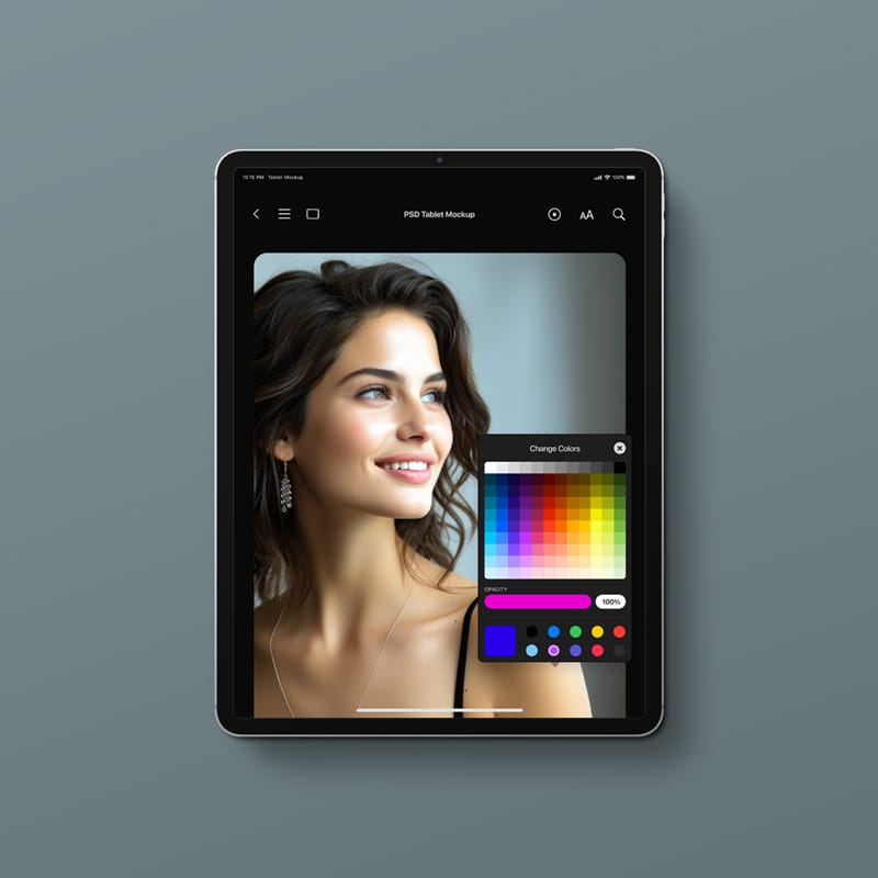 Minimalist iPad Pro Mockup Template PSD