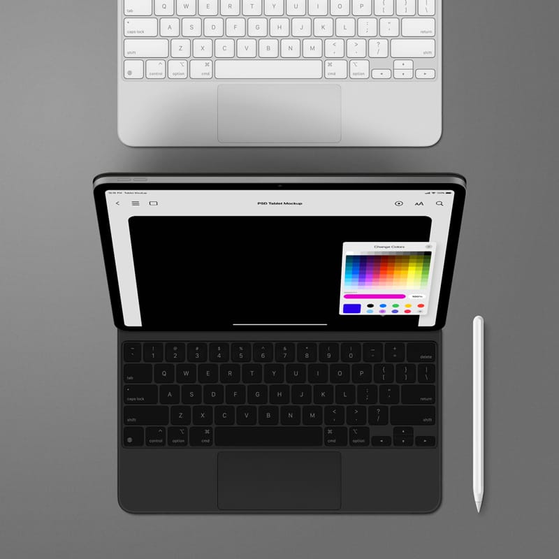 Minimalist iPad Pro Tablet Mockup PSD