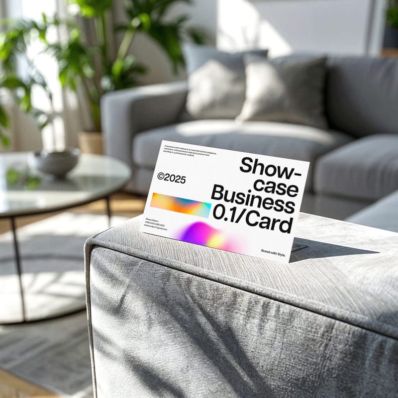 Modern Touch Business Card Mockup PSD