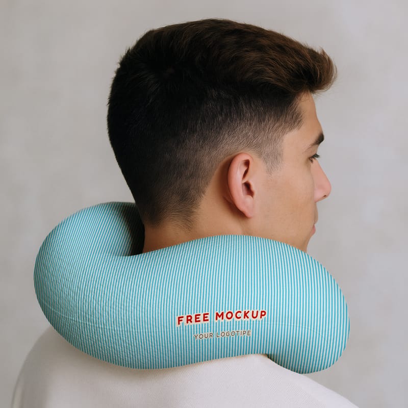 Neck Pillow Mockup PSD