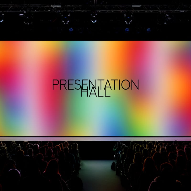 Presentation Hall Mockup PSD
