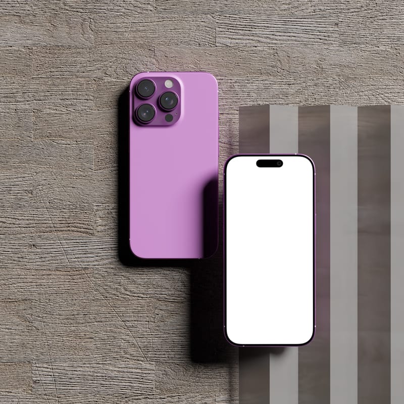 Realistic Smartphone Mockup PSD