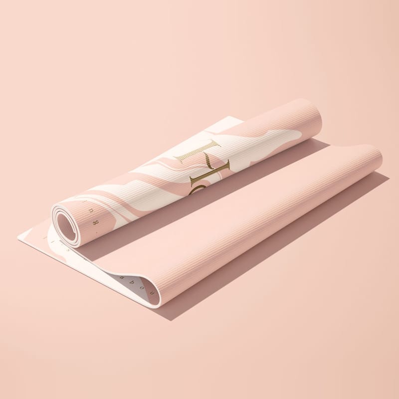 Rolled Workout Yoga Mat Mockup PSD