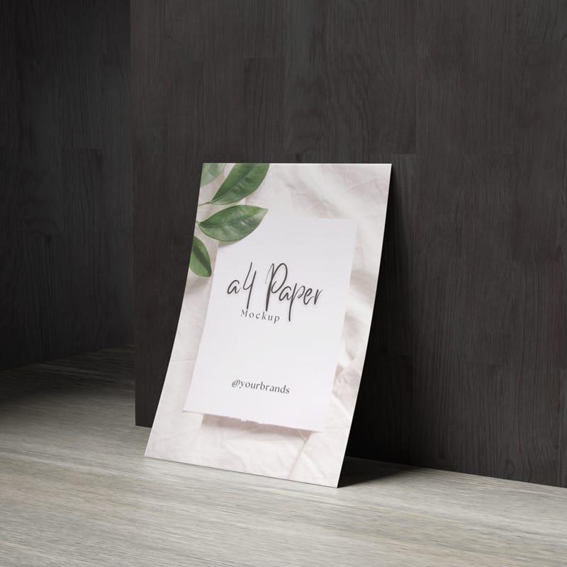 Standing Flyer Mockup PSD