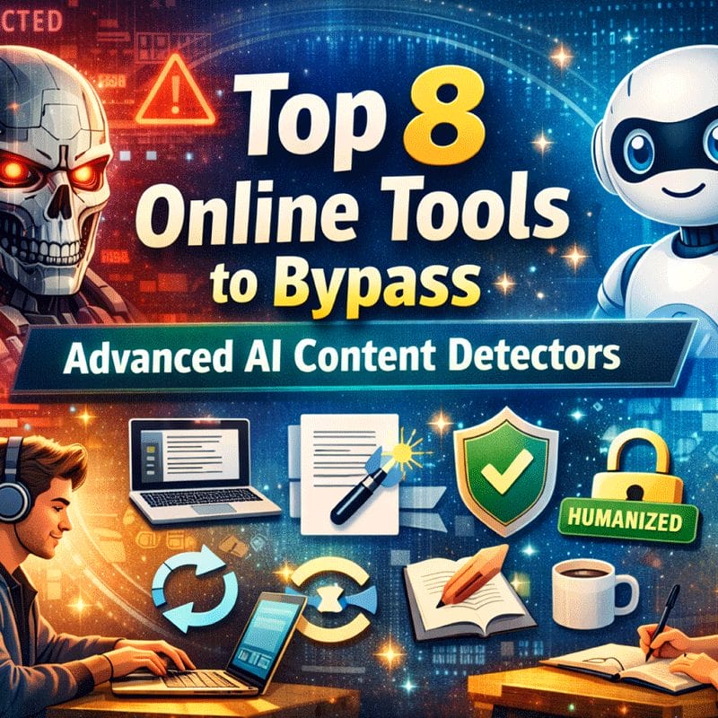 Top 8 Online Tools to Bypass Advanced AI Content Detectors