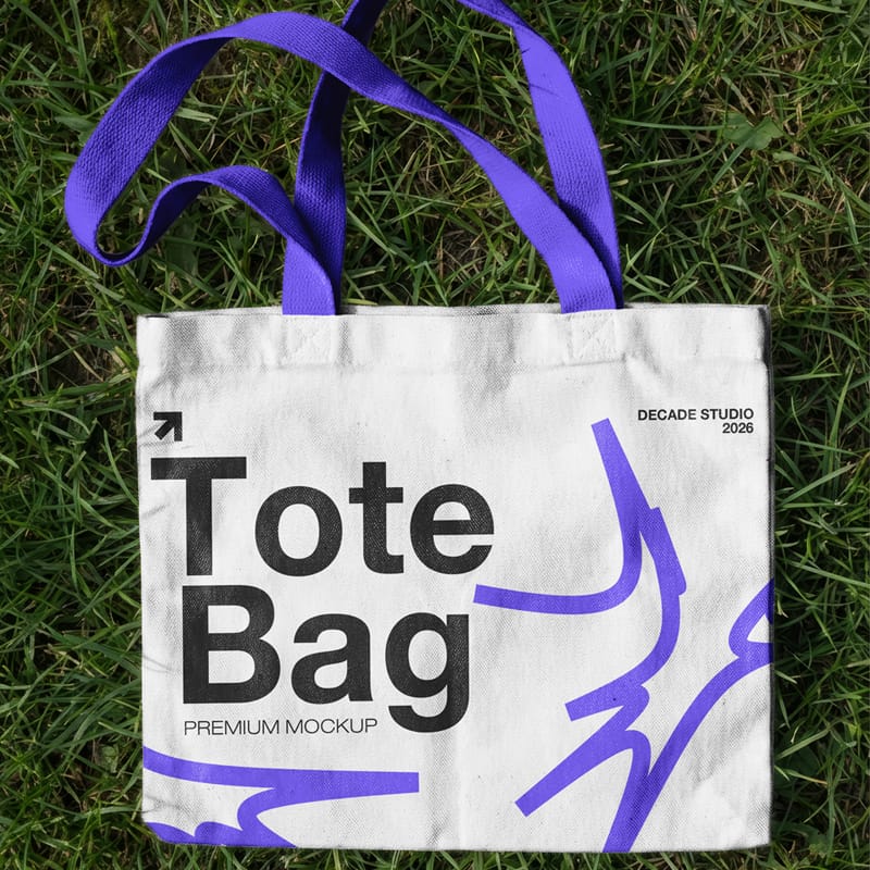Totebag Portrait Mode Mockup PSD