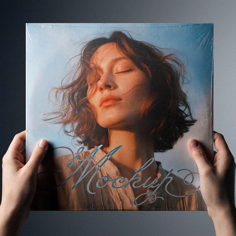 Vinyl Cover Mockup PSD
