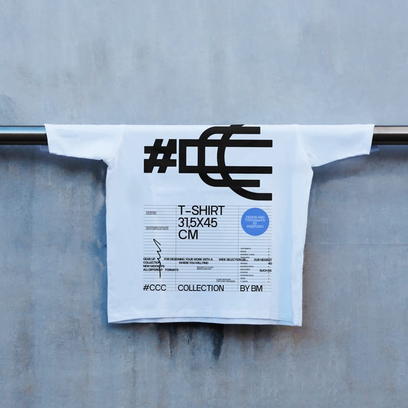 White Oversized T-Shirt Mockup PSD