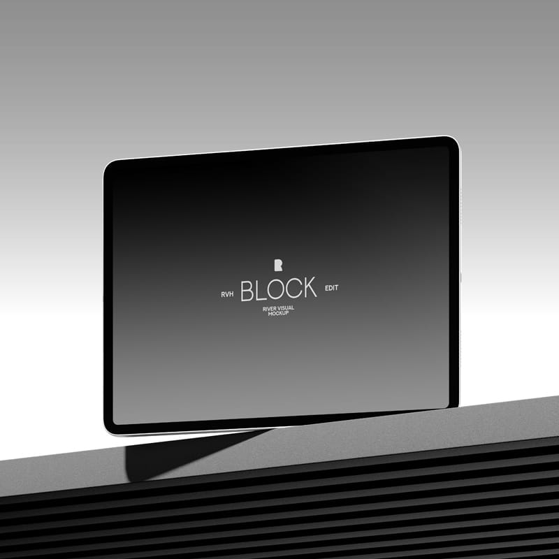 iPad Pro Block Series Mockup PSD