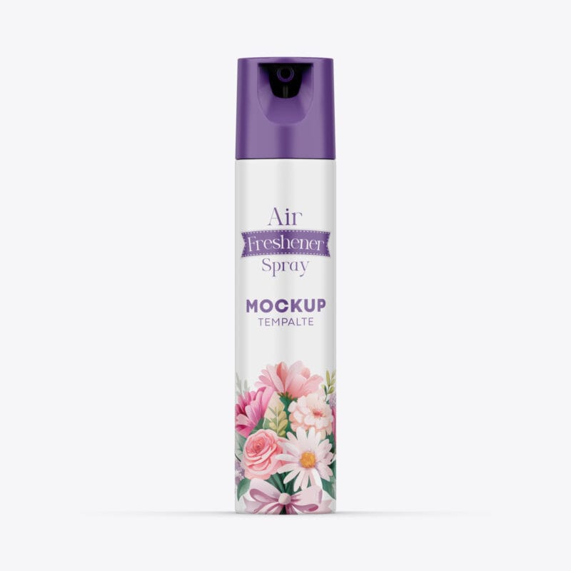 Air Freshener Spray Bottle Mockup PSD