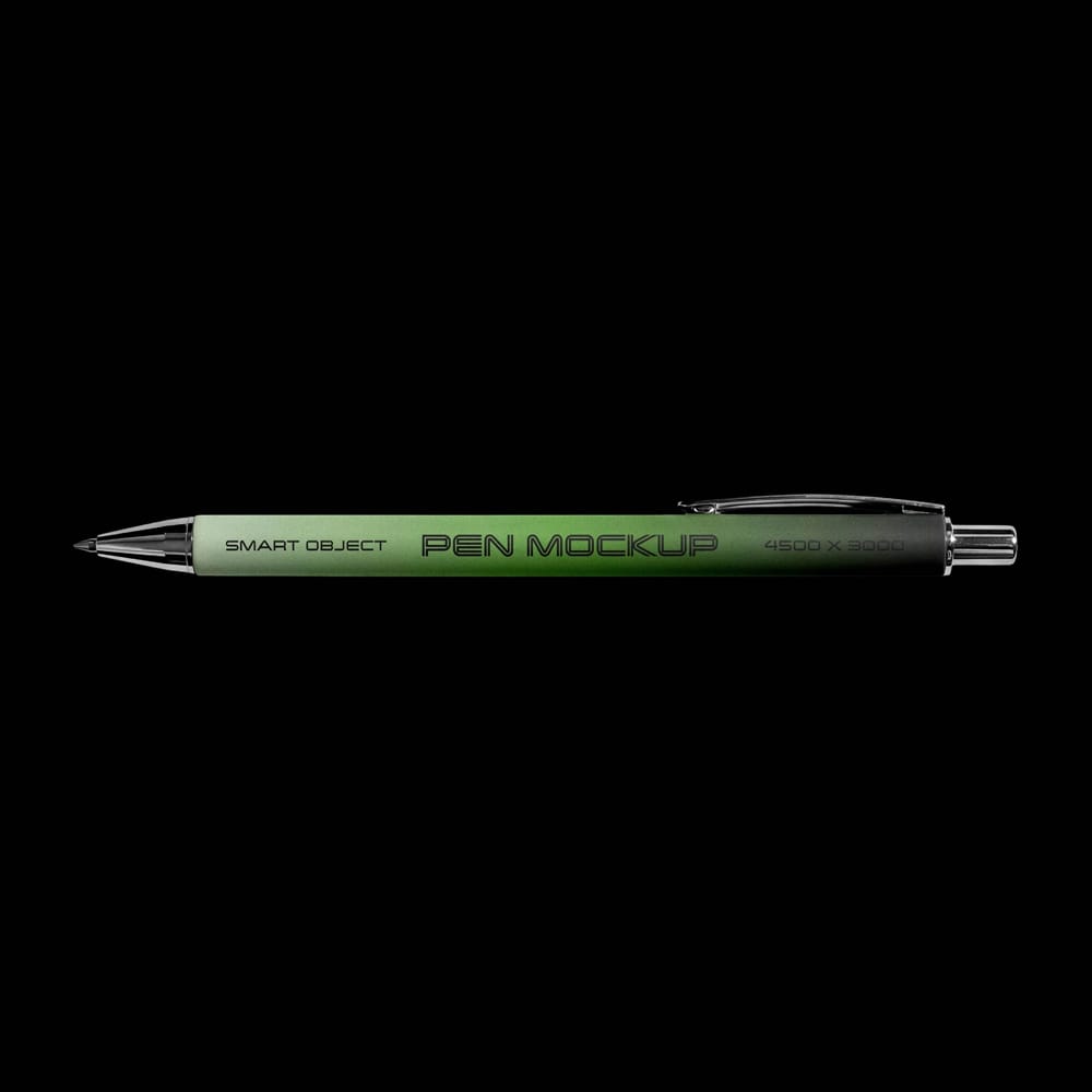 Branded Retractable Pen Mockup PSD