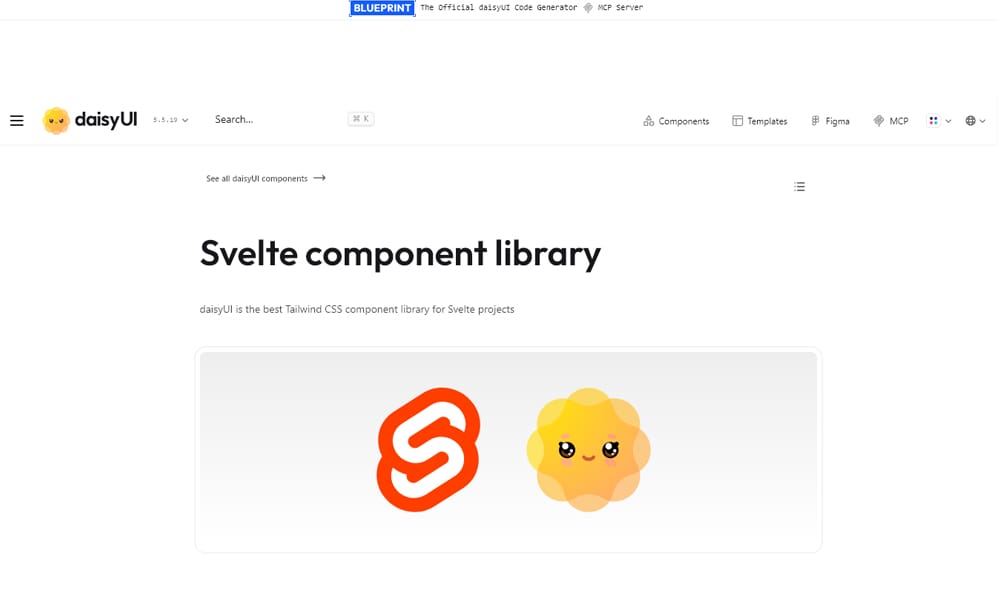 DaisyUI Svelte component examples showing themed button and card variants