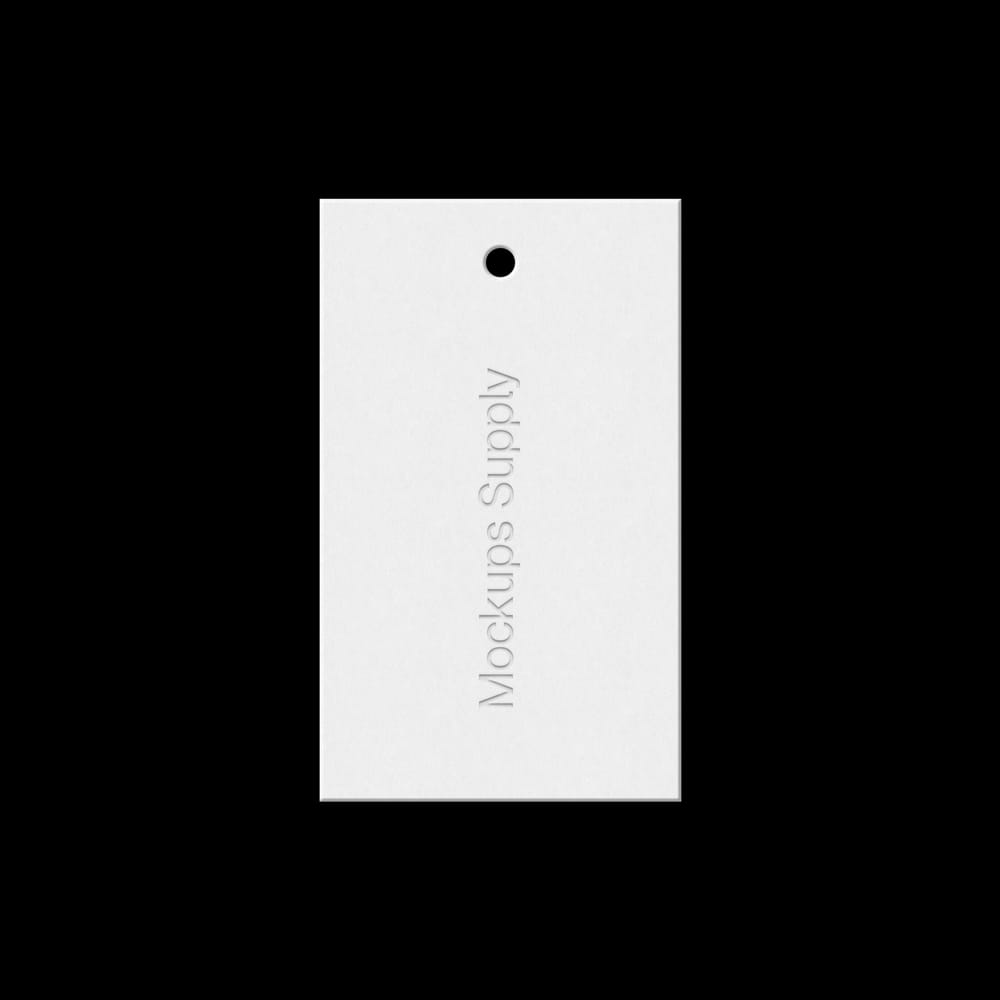 Free Hang Tag Mockup 3x5 PSD
