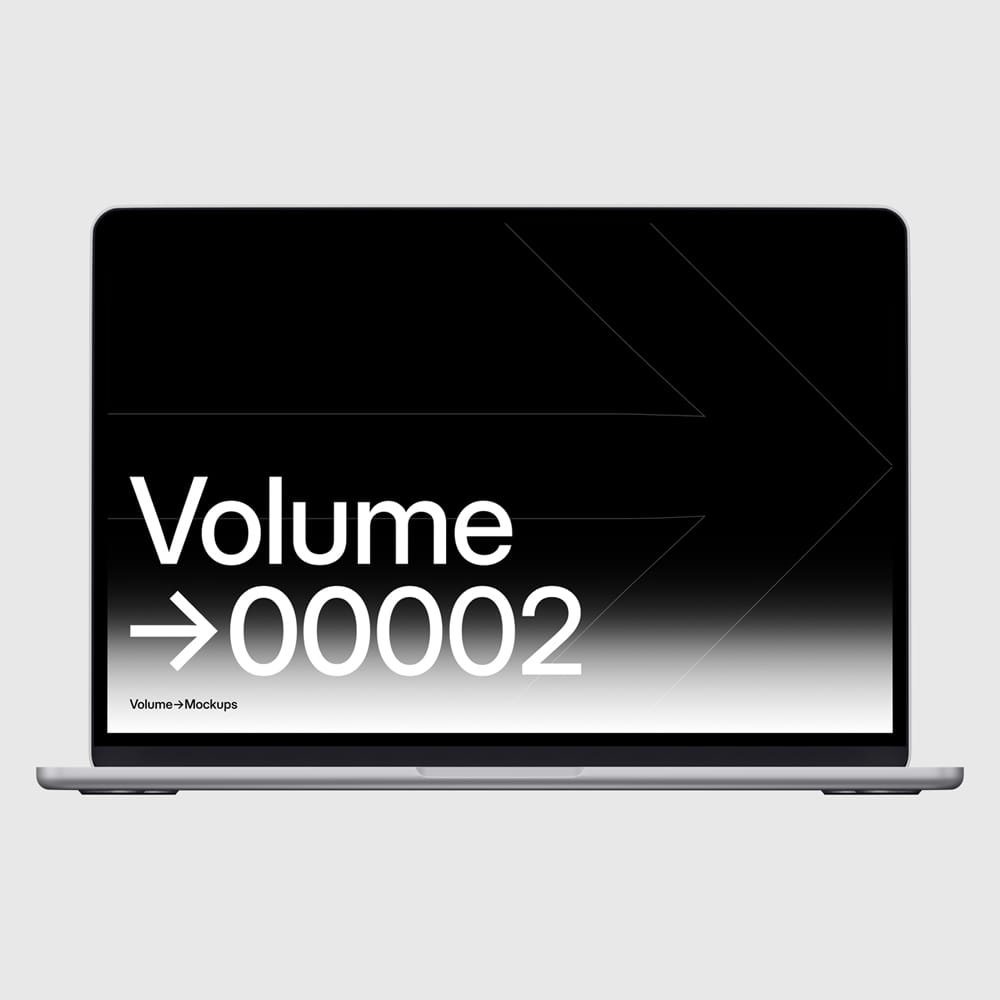 Free Minimalist MacBook Pro Studio Mockup PSD