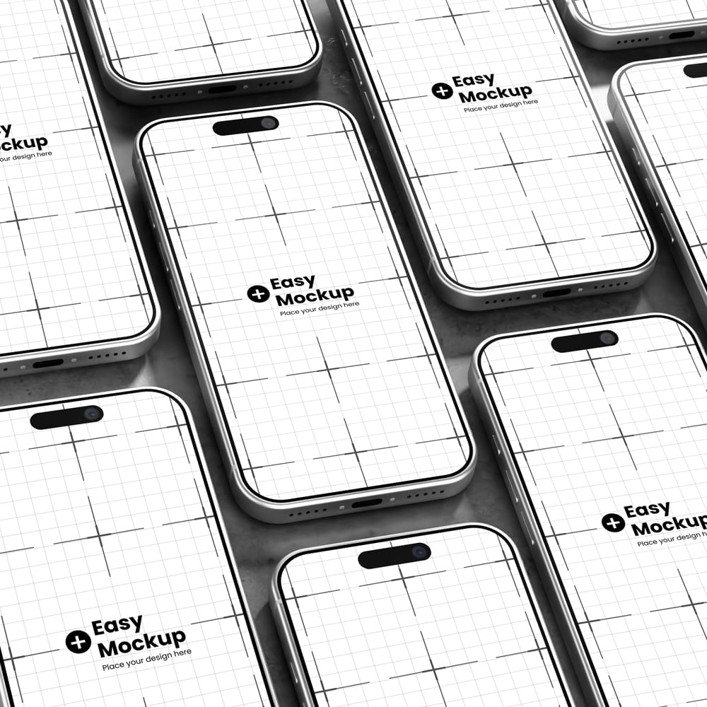 Free iPhone 17 Pro Mockup Megapack PSD
