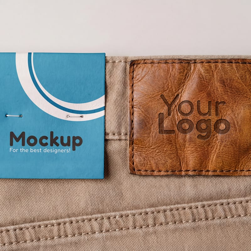 Label Mockup for Clothing PSD