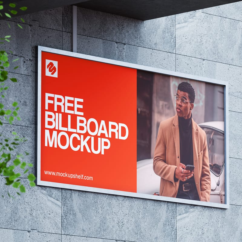 Modern Urban Street Billboard Mockup PSD
