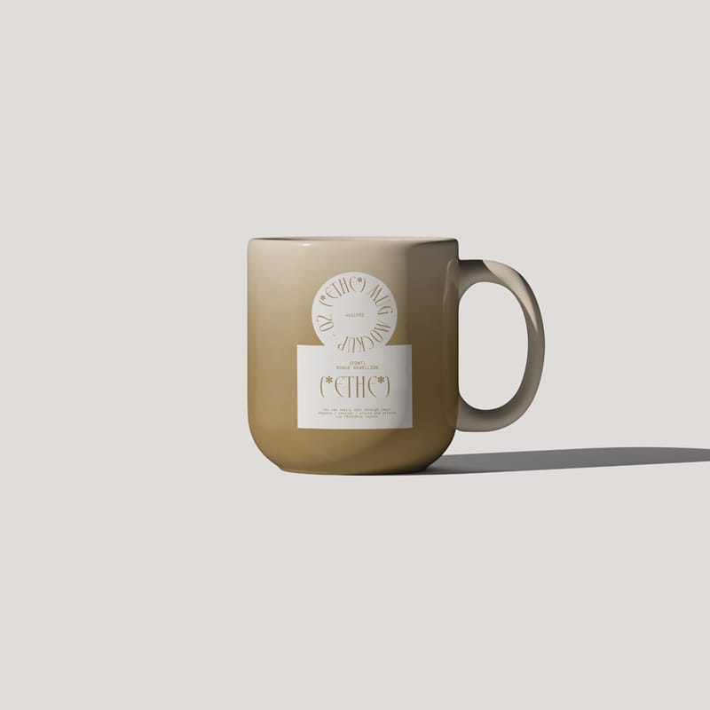 Mug Mockup V13 Front View PSD