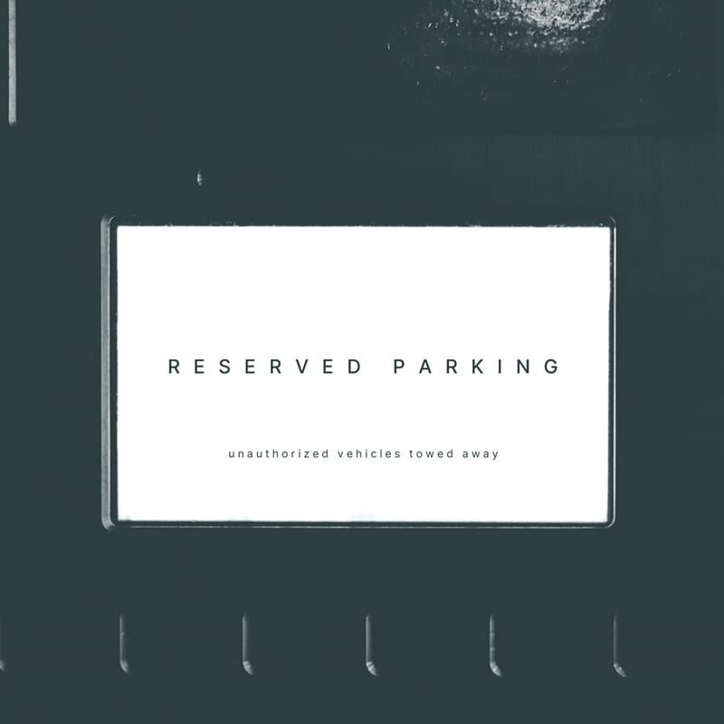 Parking Sign Mockup PSD