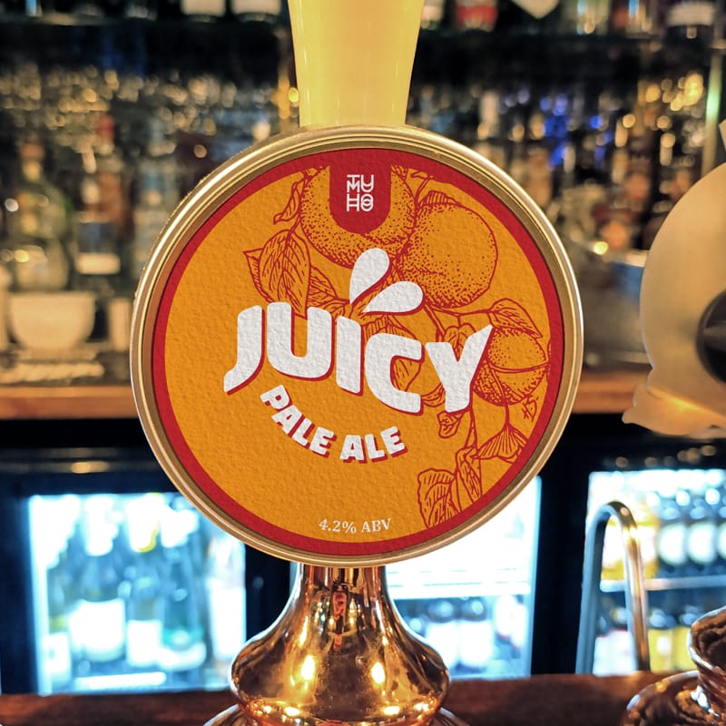 Pub Beer Tap Label Mockup PSD