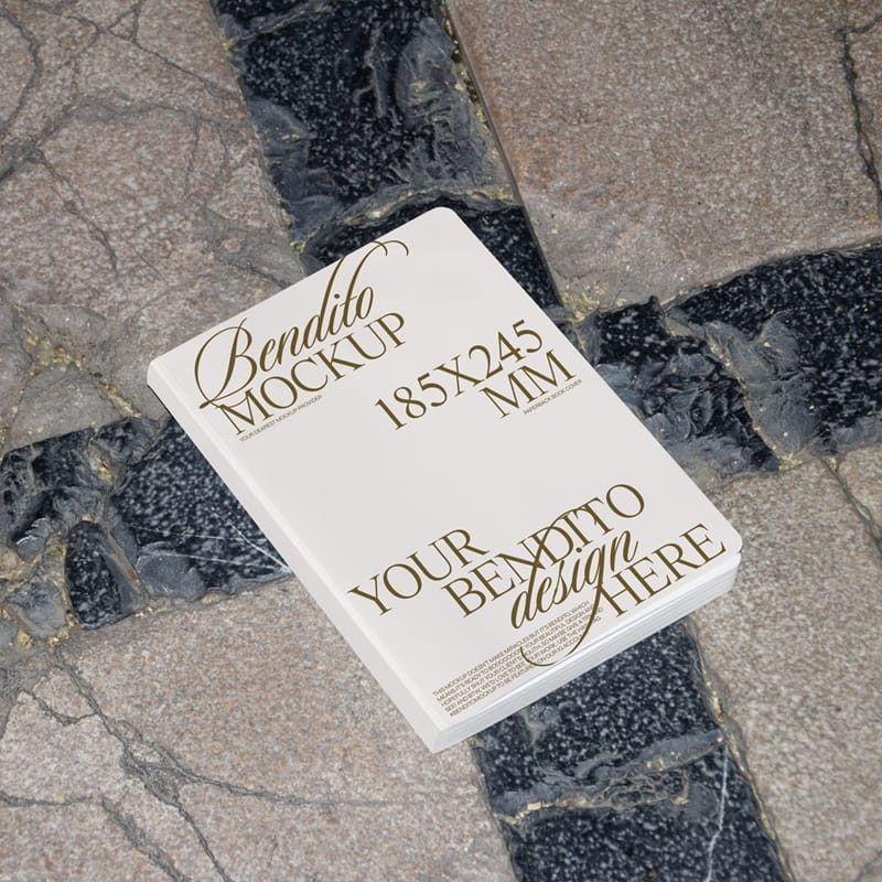 Realistic Softcover Book Mockup PSD