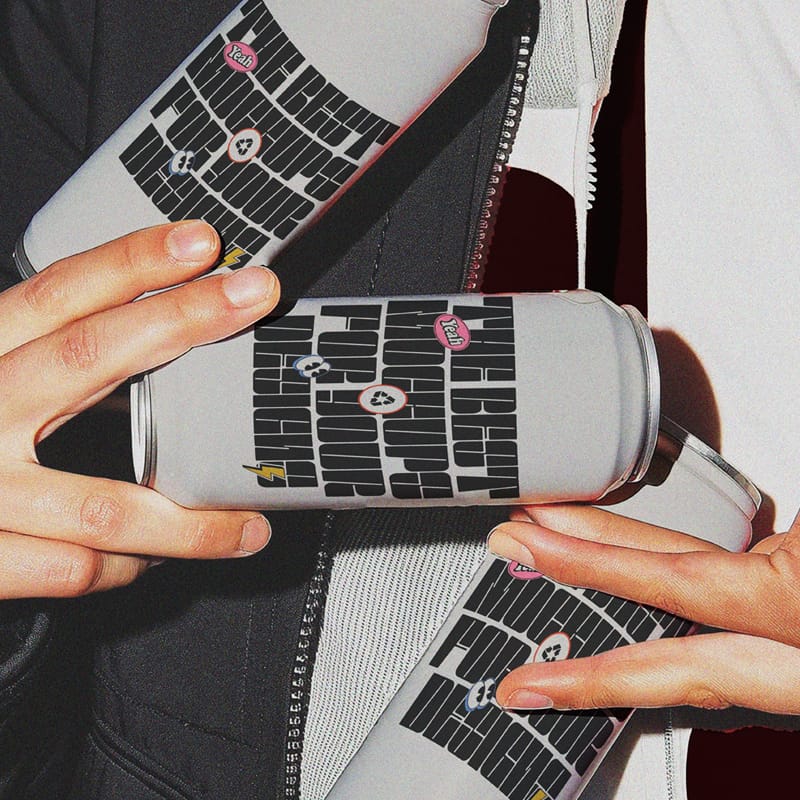 Retro-Inspired Canned Drink Mockup PSD