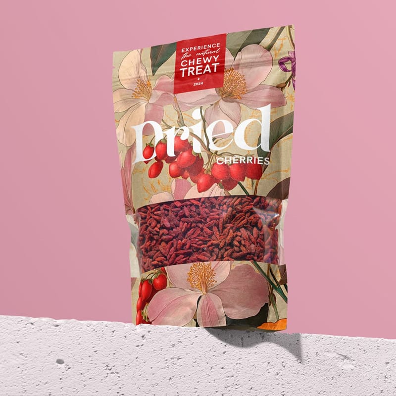 Stand Up Pouch on Concrete Ledge Packaging Mockup PSD