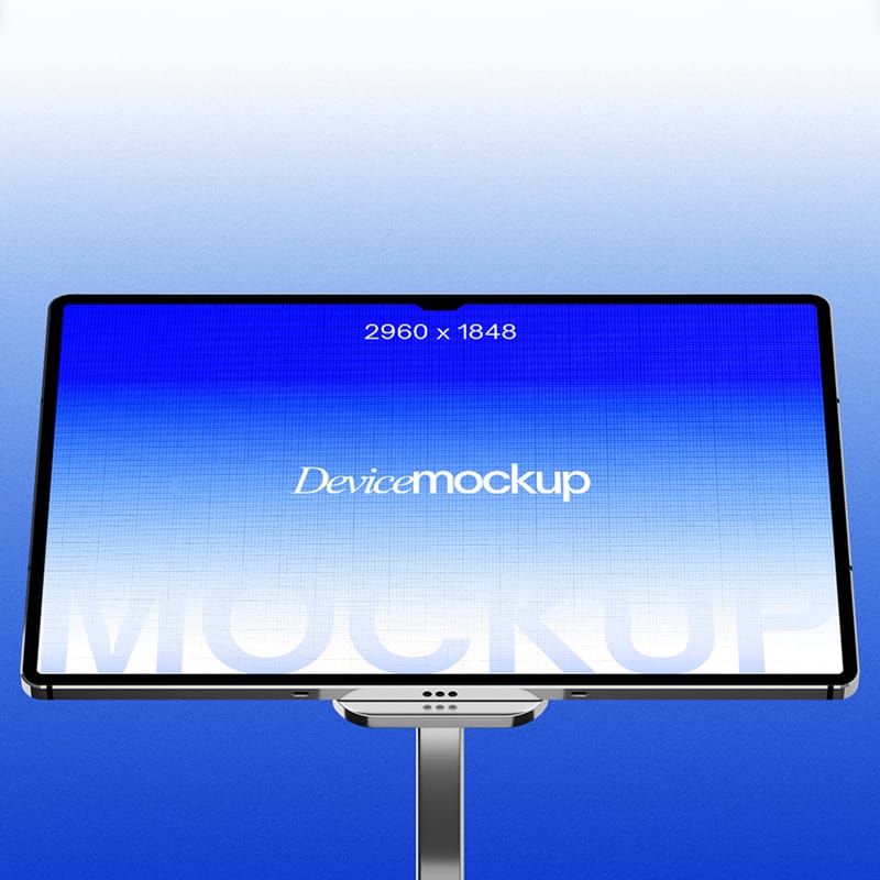 Tablet Screen Mockup Template PSD