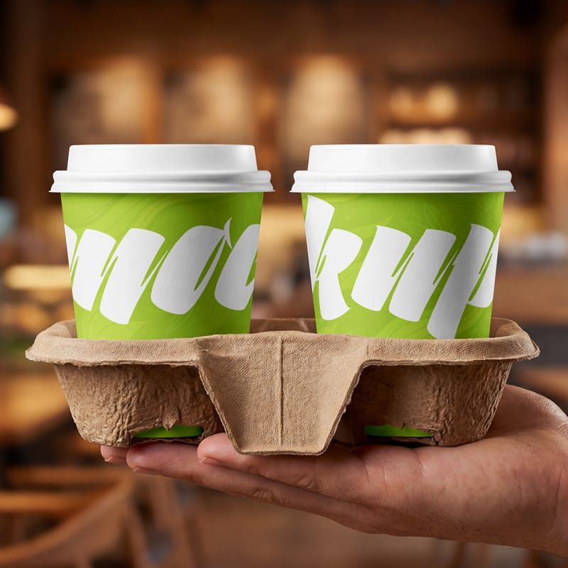 Take Away Paper Cup Mockup Template PSD