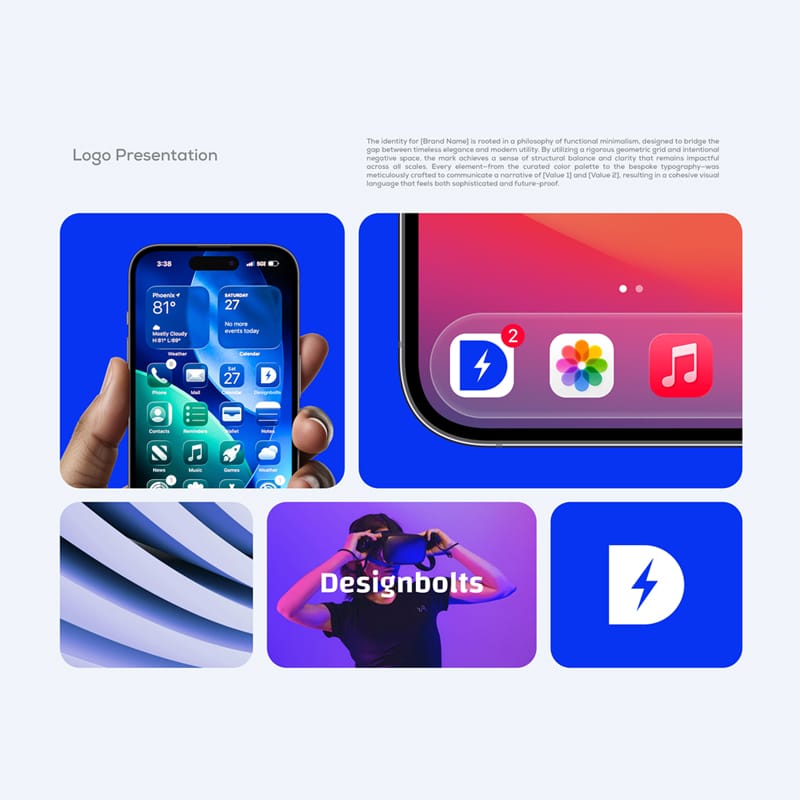 iOS 26 App Logo Presentation Mockup PSD