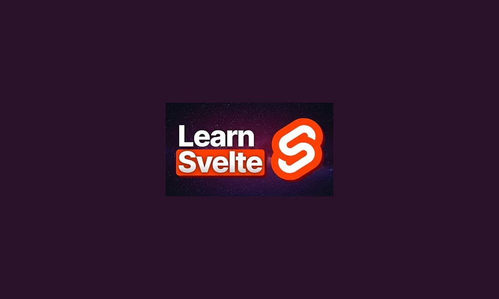 Complete Svelte 5 Course for Beginners YouTube thumbnail showing course title card