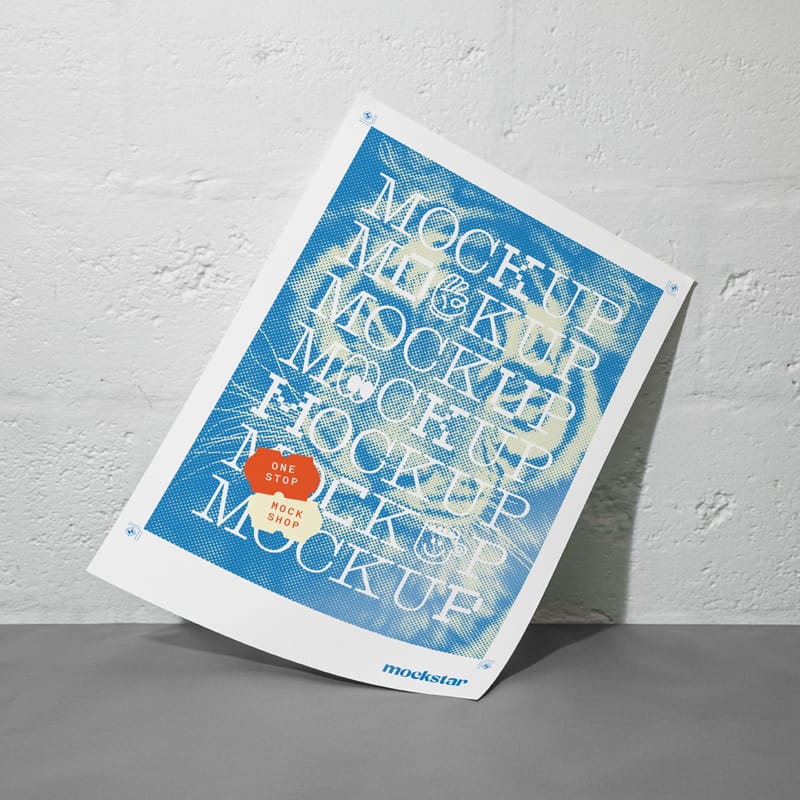Everydays A4 Poster Mockup PSD