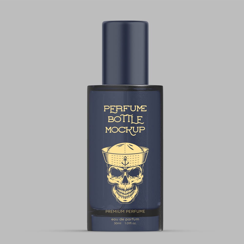 Free 30ml Perfume Bottle Mockup PSD