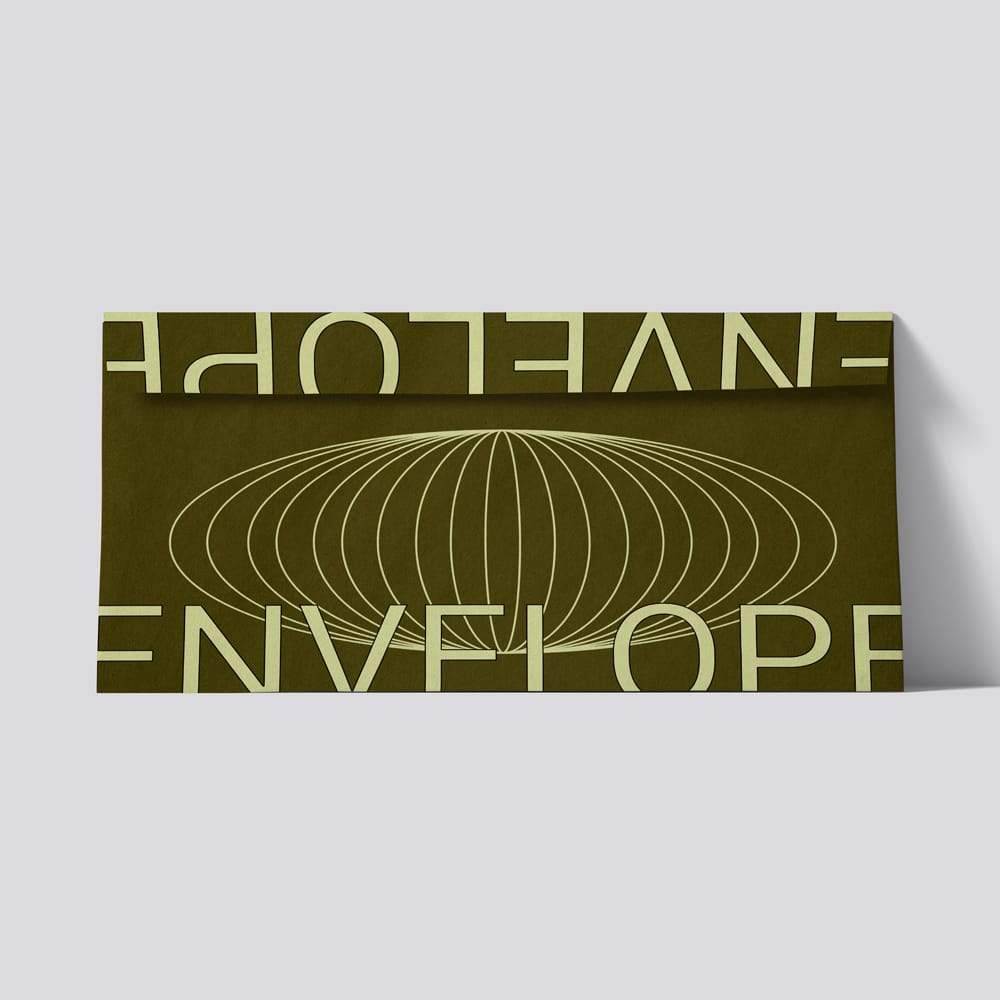 Free Envelope Mockup V10 Front View PSD