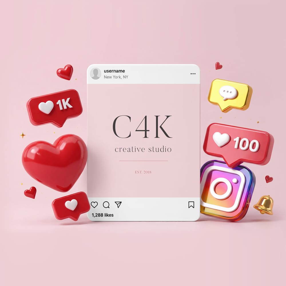 Free Instagram Post Ad Mockup Template PSD